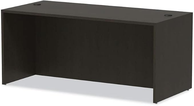 Alera Alera Valencia Series Straight Front Desk Shell, 65" X 29.5" X 29.63", Espresso