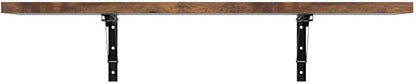 Houseables Wall Mounted Desk, Murphy Desk, Wall Mounted Folding Table, Laundry Folding Table, Fold Down Work Bench, Foldable Mount Station, Floating Bar, Hanging, Dining, Kitchen, Clothes, 48x16 Brown
