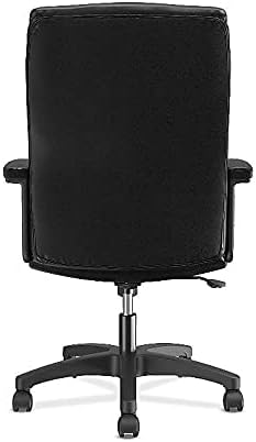 basyx by HON Leather Executive Chair - High-Back Computer Chair for Office Desk, Black (VL151)