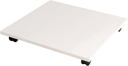 Printer Shelf Stand Under Desk Printer Stand with 4 Caster Wheels Office Movable Printer Copier Stand CPU Holder White Rolling Plant Rack Tray Printer Carts & Stands