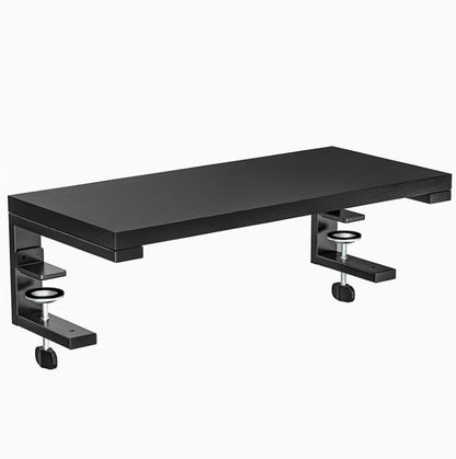 ARES WING 21.7 inches Desk Extender Shelf, 21.7"x 9.8" Versatile Clamp on Desk Shelf, Heavy Duty Desktop Organizer for Gaming and Office Accessories, Black