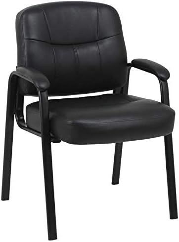 Lorell Chadwick Executive Black Leather Guest Chair
