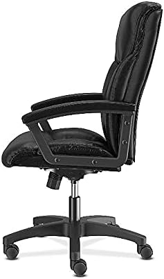 basyx by HON Leather Executive Chair - High-Back Computer Chair for Office Desk, Black (VL151)