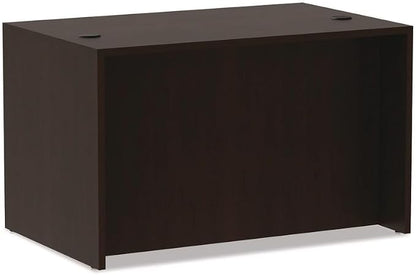 Alera Alera Valencia Series Straight Front Desk Shell, 47.25" X 29.5" X 29.63", Espresso