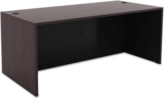 Alera Alera Valencia Series Straight Front Desk Shell, 65" X 29.5" X 29.63", Espresso