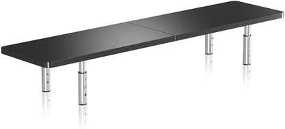 suptek Dual Monitor Stand Riser,Large Monitor Laptop Stand Riser 3 Adjustable Heights Computer Stand for Laptop, Printer, Notebook(MST016L)