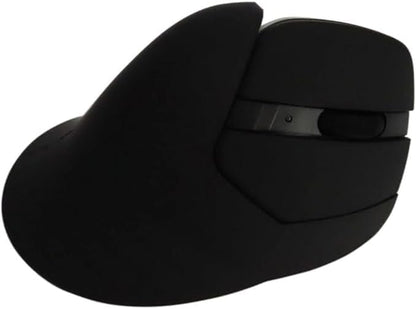 MOJO Master Grip Rechargeable Silent Vertical Mouse - Bluetooth/Wireless Ergonomic Mouse w/Adjustable Sensitivity and Quiet Buttons, Custom Software