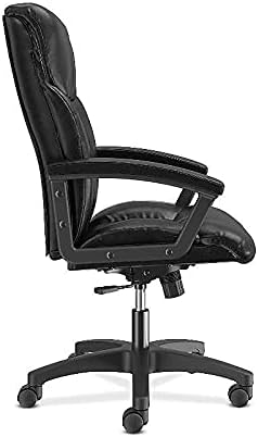 basyx by HON Leather Executive Chair - High-Back Computer Chair for Office Desk, Black (VL151)