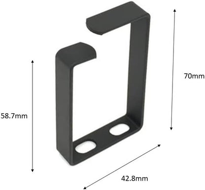Metal Master - 10 Pack Metallic Cable Manager Ring Network Rack Cable Management Ring Cable Management Hook for Network Patch Cables, Fiber Optic, Power Cords - Made in Taiwan