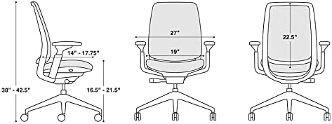 Steelcase Series 2 Office Chair, Seagull Frame, Cogent Connect Nickel