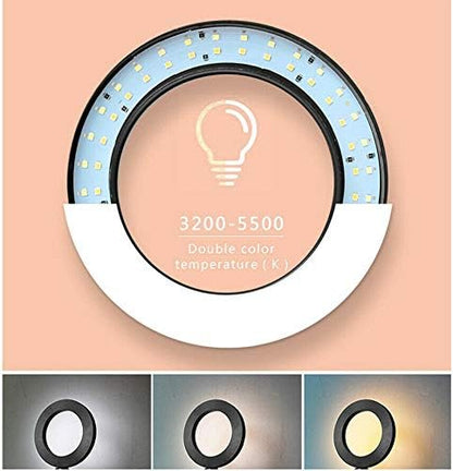 Webcam Light, Ring Light for Logitech Webcam C920,C922x,C930e,Brio 4K,C925e,MX Brio 4K,StreamCam,Brio 500,C615 1/4'' Screw Hole- 10'' Light (Without Tripod and Stand)