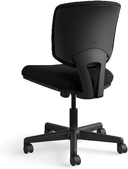 Volt Series Task Chair with Synchro-Tilt, Black Leather