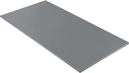 Kaboon Universal Tabletop 45"x20", Solid One-Piece Melamine Table Top, Double Desk L-Desk DIY, Home and Office,Grey