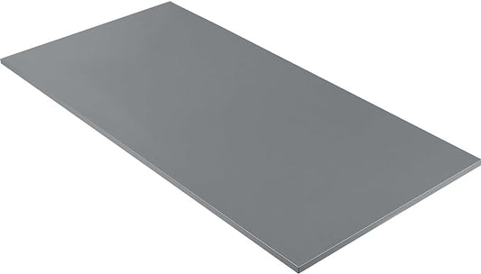 Kaboon Universal Tabletop 45"x20", Solid One-Piece Melamine Table Top, Double Desk L-Desk DIY, Home and Office,Grey