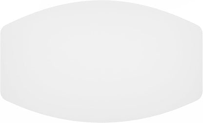 Furinno Simple Design Coffee Table, 2-Tier Modern Center Table with Lower Shelf, Round Corner Side Table, for Living Room, Bedroom, Home Office, White