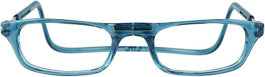 Clic Magnetic Reading Glasses - Adjustable Neck Hanging Readers - Secure Fit with Rigid Headband - Original (S-M, Jean Blue, 3.00)
