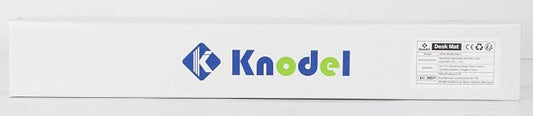 K KNODEL Small Office Leather Desk Mat, Mouse and Keyboard Pad, Computer and Laptop Mat, Desktop Protector and Cover, Writing Pad and Blotter (23.6"x13.8", Dark Brown)