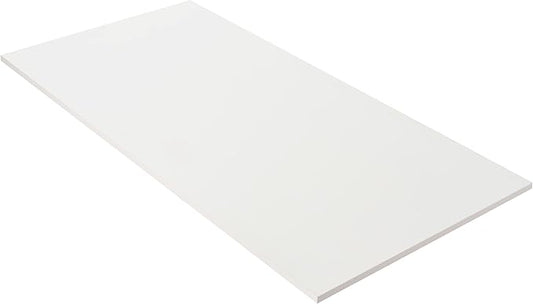 Kaboon 43x24 inches Tabletop, Solid One-Piece Desktop for Sit Stand Desk, Double Desks, L Desk DIY,Wood Countertop Home or Commercial Use,1 inch Thick, White, 23.62" D x 43" W