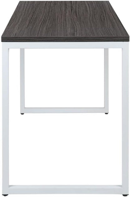 Flash Furniture Kimberly Tiverton Industrial Modern Desk-Rustic Gray/White Commercial Grade Computer Desk-47" Sturdy Home Office Desk-Writing Desk