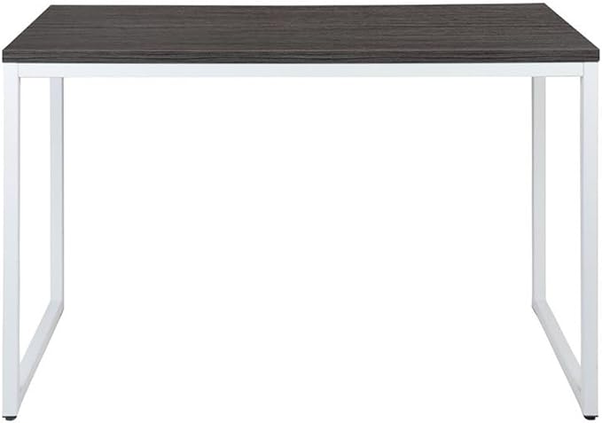 Flash Furniture Kimberly Tiverton Industrial Modern Desk-Rustic Gray/White Commercial Grade Computer Desk-47" Sturdy Home Office Desk-Writing Desk