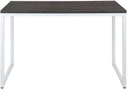Flash Furniture Kimberly Tiverton Industrial Modern Desk-Rustic Gray/White Commercial Grade Computer Desk-47" Sturdy Home Office Desk-Writing Desk