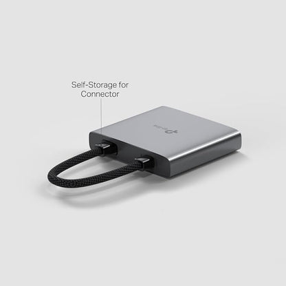 TP-Link USB C Hub 3-in-1 Multiport Adapter (UH3020C) | 4K HDMI | 100W Power Delivery | 1×USB-A 3.0 Port | 5Gbps High-Speed Transfer | USB C Dongle for MacBook, iPad, ThinkPad and More | Plug and Play