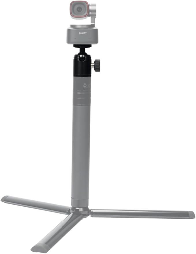 OBSBOT Extendable Tripod Mini Ball Head, Compatible for OBSBOT Series Webcam.
