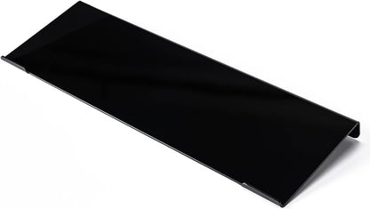BOOMIBOO Black Acrylic Tilted Computer Keyboard Holder for Ergonomic Typing, Keyboard Stand with Silicone Anti-Slip Strip, 17 x 5.7 Inch Keyboard Tray for Office Desk, Home, School | Keyboard Stand with Silicone Anti-Slip Strip, 17 x 5.7 Inch Keyboard ...