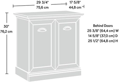 Sauder Sonnet Springs Engineered Wood Utility Stand in Pebble Pine Finish