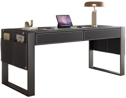 thalo Home Office Desk Desk Minimalist Study Home Bedroom Desktop Computer Desk Solid Wood Simple Modern Light Luxury Computer Desk Modern Simple Table(Size:160 * 70 * 75cm)