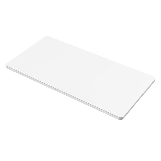 SANODESK Universal Tabletop 60"x24"x1" Thickness One-Piece Table Top Rectangular Particle Board for Standing Desk and Home Office Countertop DIY,White Desk Top