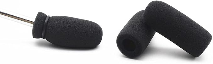 10 Pack Soft Mic Foam Covers Windscreens for David Clark M-4/M-7 Lightspeed Aviation Headsets Microphone