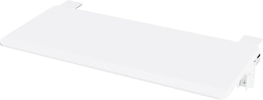ETHU Ergonomics Desk Extender Tray, 25.6"x11.4" Large Size Foldable Keyboard Extender Tray Clamp On, Armrest Support for Home and Office (White)