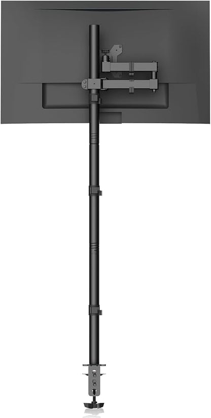 Bracwiser Monitor Mount Single Fully Adjustable Arm Monitor Arm Fits One Screen 13-32 inch 22lbs for Computer Screen 13 15 17 19 20 22 23 24 26 27 30 32 inch VESA 75 100 (MD71221)