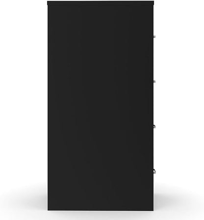 STAPLES Commercial 4 File Drawer Vertical File Cabinet, Locking, Black, Legal, 26.5" D