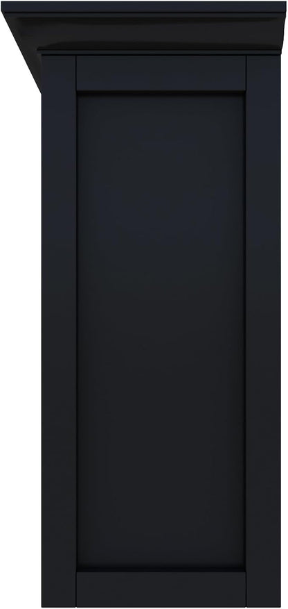 OSCHF Cube Shelf Bookcase with Base - Wooden 2 Tiers Floor Standing Low Storage Cabinet for Home and Office, 8-Cube Lattice Bookshelf, Black