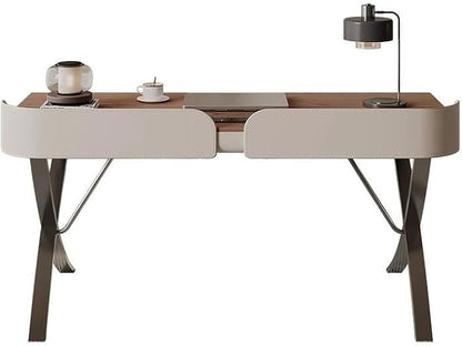 Desk Organizers Minimalist Desk Light Luxury Modern Living Room Wabi-sabi Style American Large Board Desk Home Study Desk Computer Desk Office Desk Standing Desk(140 * 60 * 74cm)