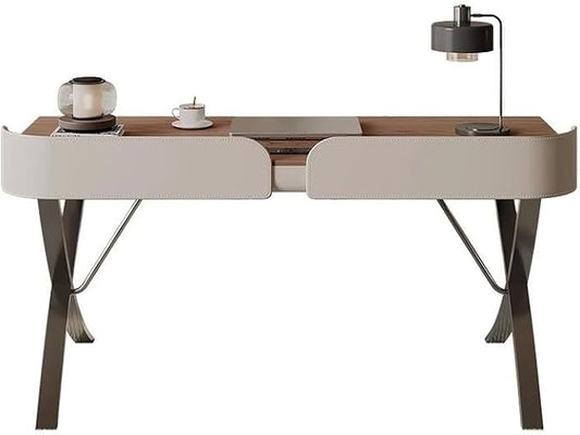 Desk Organizers Minimalist Desk Light Luxury Modern Living Room Wabi-sabi Style American Large Board Desk Home Study Desk Computer Desk Office Desk Standing Desk(140 * 60 * 74cm)