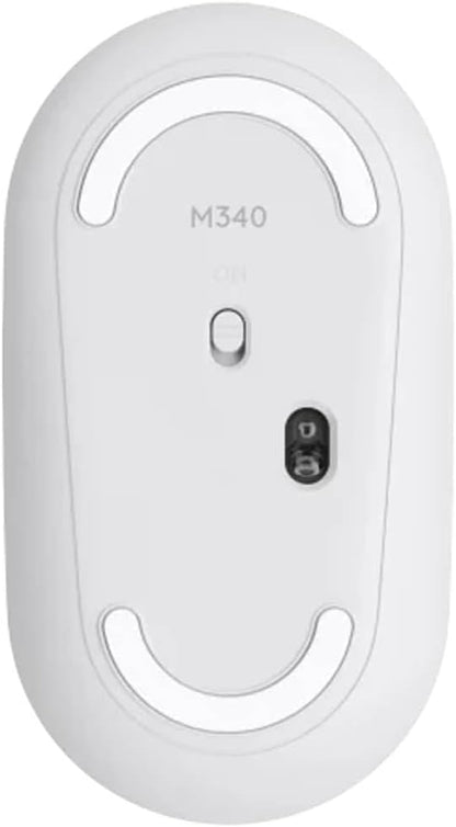 Logitech M340 Wireless Mouse With Limited Edition Prints, USB Receiver, Silent Clicks, Portable for Laptop, PC, Windows, Chrome, Surface - Sheer Dream, Optical, 32.81 ft Range (Renewed)