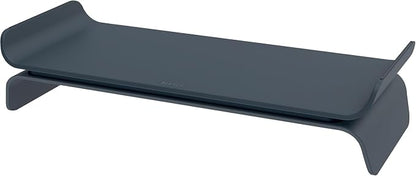 Leitz Ergo 65040089 Adjustable PC Monitor Stand, 2 Different Heights, Desktop Monitor Riser, Ergo Range, Dark Grey/White