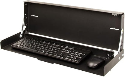 RackSolutions Folding Wall Mount for Full Size Keyboard – Space Saving Design to Maximize Workspace Efficiency