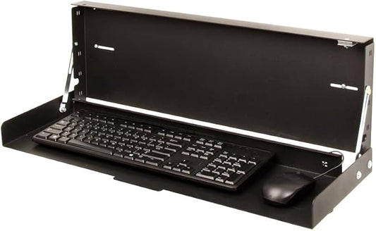RackSolutions Folding Wall Mount for Full Size Keyboard – Space Saving Design to Maximize Workspace Efficiency