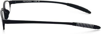 Lightweight Reading Glasses,Flexible(Memory Plastic) Readers, Men and Women