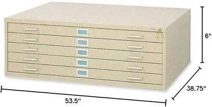 Safco Products 4999 Flat File Closed Base for 5-Drawer 4998 Flat File, Sold Separately, Tropic Sand