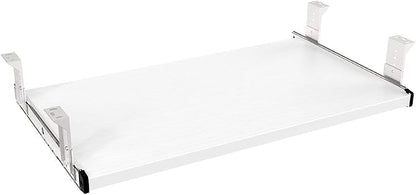 FRMSAET Furniture Accessories Office Product Suits Hardware 20/24/30 inches Keyboard Drawer Tray Wood Holder Under Desk Adjustable Height Platform(24 inches,White)