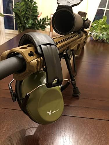 Earmuff hearing protection with low profile passive folding design 26dB NRR and reduces up to 125dB