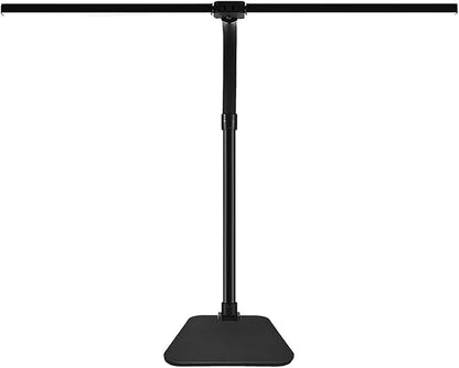 LED Desk Lamp for Office Dorm Home - Eye Caring Desk Light 18W Gooseneck Dimmable Table lamp with Anti-Glare Cover Clamp(No Remote)