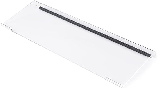 BOOMIBOO Clear Acrylic Tilted Computer Keyboard Holder for Ergonomic Typing, Keyboard Stand with Silicone Anti-Slip Strip, 17 x 5.7 Inch Keyboard Tray for Office Desk, Home, School | Keyboard Stand with Silicone Anti-Slip Strip, 17 x 5.7 Inch Keyboard ...