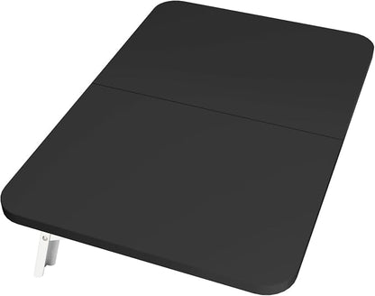 Neoaider Wall Mounted Folding Desk 23.6” x 15.7”, Drop Down Table with Metal Collapsible Brackets, Folding Wall Table for Small Spaces, Home, Office, Kitchen, Laundry Room-Black