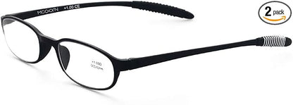 Lightweight Reading Glasses,Flexible(Memory Plastic) Readers, Men and Women